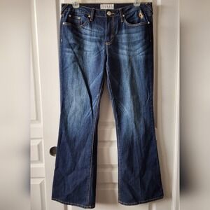 Baby Phat Jeans Sz 17 Silver Label‎ Vintage Y2K Boot Cut Embroidered Cat Hip-Hop